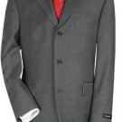 3-Button Mens Suit Dark Charcoal Premeier Quality Italian Fabric Suit Super 150 Wool