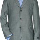 Mid Gray Business Men Suit Super 150 Wool 3-Button Premeier Quality Italian Fabric Design