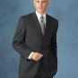 Solid English Gray (Darkest Charcoal Gray) Premeier Quality Italian Fabric Super 150 Wool 3 Buttons