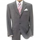 Super 150 Wool Light Gray Mens Premeier Quality Italian Fabric Dress Suit