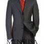 Luxurious High End Umo Collection  Men'S 3-Button Super 150'S Wool Conservative Charcoal