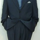 3-Button Super 150 Wool Solid Navy Blue Premeier Quality Italian Fabric Suit