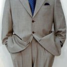 3-Button Super 150'S Wool & Marino Wool Solid Light Gray Premeier Quality Italian Fabric Suit No P