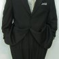 St2 Liquid Black Men'S Double Vent Suits Premeier Quality Italian Fabric Super 150'S Wool