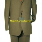 Ultimate Wool&Tailoring Classice Olive Green Mens Suits 3 Buttons