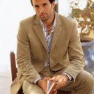 Camel Color Super 150'S Wool Men'S Suit By Signature Platinum Stays Cool Tailoredi