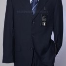 Mens Pick-Stitch Navy Suit- Super 150S Virgin Wool Developed By Nasa