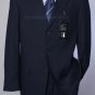 Mens Pick-Stitch Navy Suit- Super 150S Virgin Wool Developed By Nasa