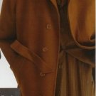 Vitorri Angel Full Length 4 Button Hidden Button Wool Blend Coffe~Brown Top Coat