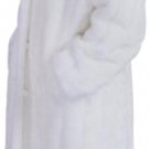 Men'S Long Length Faux Fur Coat White