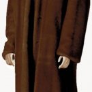 Mens Faux Fur Full Length Coat Brown
