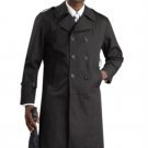 Mens Stylish Black Rain Coat ~ Trench Coat