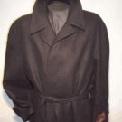 Men'S Overcoat Long Wool Black