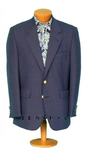 Mens 2 Buttons Charcoal Blue (Almost Teal) Blazer (Men + Women)