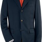 Dark Navy Blue 3 Button Front 4 On Sleeves Center Vent Fully Lined Metal Buttons