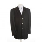 Din34 New Mens Black Blazer - Three Button, Single Breasted Suit Jacket