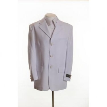 Bh896 New Mens White Blazer - Three Button, Single Breasted Suit Jacket