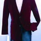 Men'S Fashion Sport Coat Wine Color Velvet Fabric