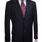 Men'S 2-Button Black Wool Jacket/Blazer (Men +Women)