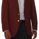 Two Button Blazer Wool Blend Burgundy (Men + Women)