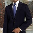Classic Navy Blue Sport Coat 2 Button Hand Made One Of A Kind With Gold Button