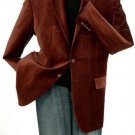 2 Button Mens Brown Velvet Blazer
