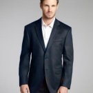 Dark Gray Wool & Cashmere Blend 2 Button Blazer