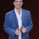 Mens Cotton/Rayon 2 Button Sport Coat Notch Lapel Side Vents Royal Blue