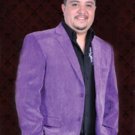 Mens Cotton/Rayon 2 Button Sport Coat Notch Lapel Side Vents Purple