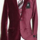 Velvet Burgundy Sport Coat Blazer