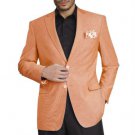 Mens Stylish Two Button Jacket Peach