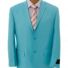 Mens Solid Sky Blue Blazer