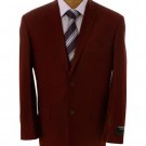 Mens Solid Burgundy Blazer
