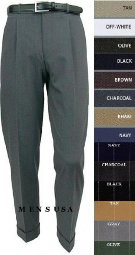 Vittori Super 140'S Wool Premeier Quality Italian Fabric Dress Slacks