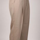 British Tan Parker Pleated Pants Lined Trousers