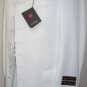 Men'S White Shadow Stripe Ton On Ton Fashion Dress Zoot Suit