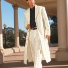 Men'S Very Long Fashion Off White Zoot Suit