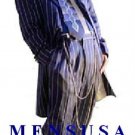 Dark Navy Blue & White Pinstripe Men'S Zoot Suit