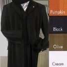 Ton On Ton Stripe 3 Btn Jacket Double Breasted Vest In Red/Pumpkin/Black/Olive/Cream