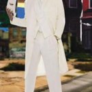 Men'S Super Stylish Long Off White/Ivory/Cream Fashion Dress Zoot Suit 38 Inch Long
