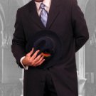 Navy Blue Fashion Zoot Suit Fashion Long Jacket Mens Suit