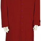 Mens Urban Styled Suit With Full Length Jacket Red