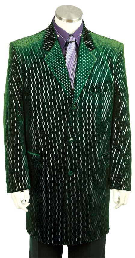 Mens Stylish Zoot Suit Olive