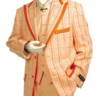 Men'S Exclusive Peach Pinstripe Fashion Zoot Suit