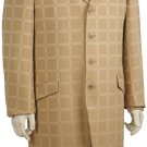 Mens 3 Piece Long Zoot Suit Taupe