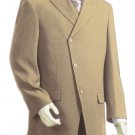 Men'S Luxurious 3 Piece Vested Taupe Zoot Suit