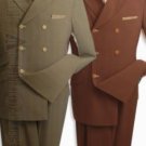 Men'S Double Breasted Suit - High Fashion With Highlighted Buttonholes