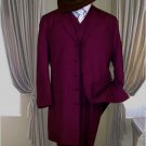 Classic Long Burgundy Fashion Zoot Suit