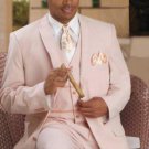 Men'S Vested Seersucker Suit Available In Shrimp Color
