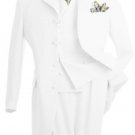 High Fashion 3Pc 4 Button Suit White